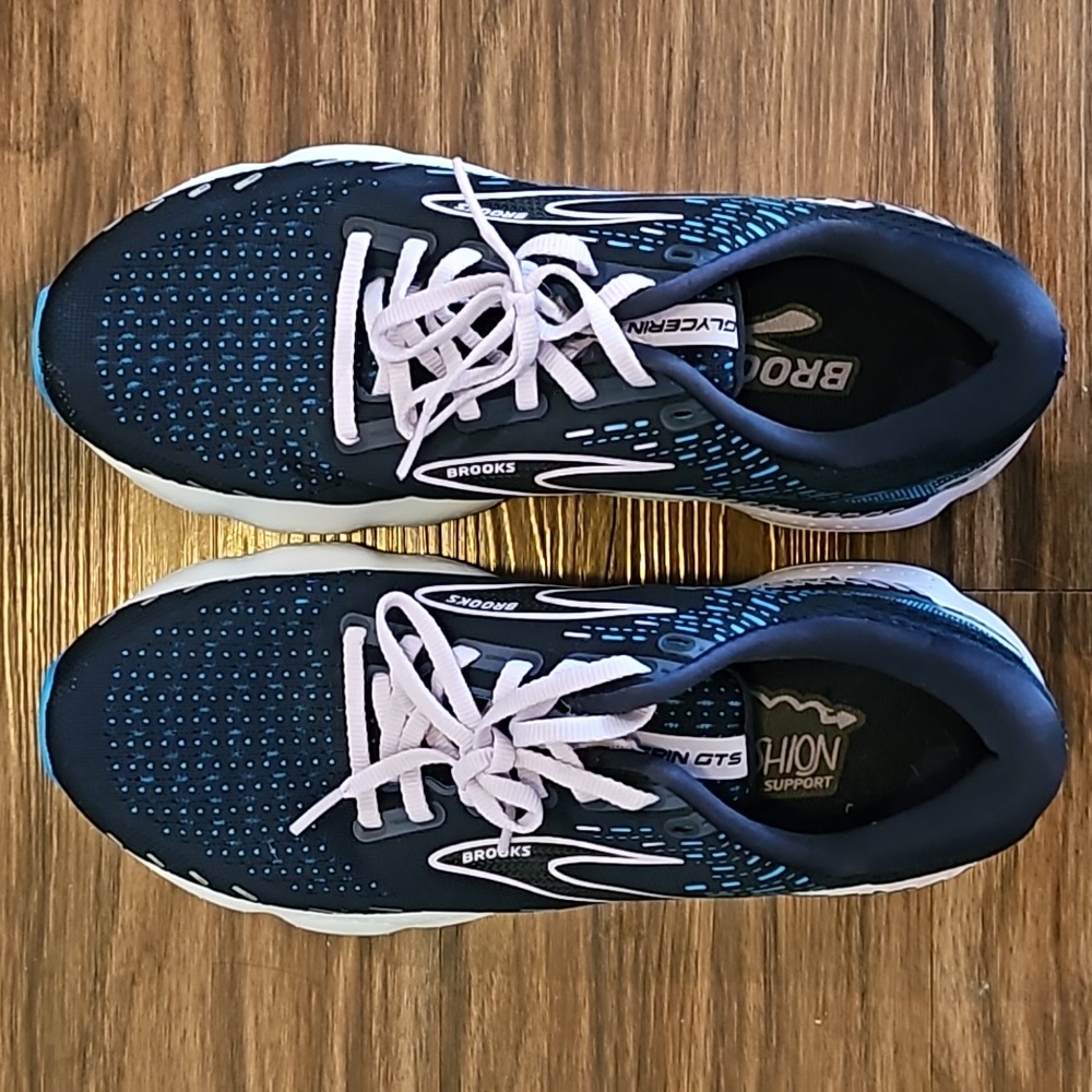 Brook's Glycerin GTS 20 Women's Size 10 Wide in Navy/Purple/Teal
